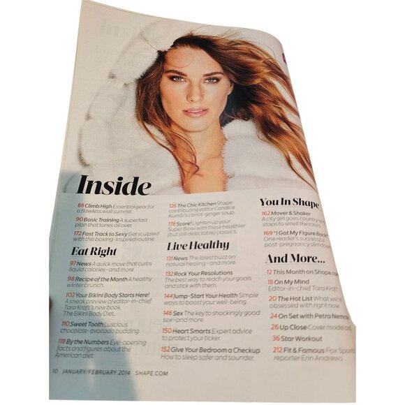 Shape Magazine Jan Feb 2014 Petra Nemcova Weight Loss Workouts Recipes Health - Picture 6 of 8